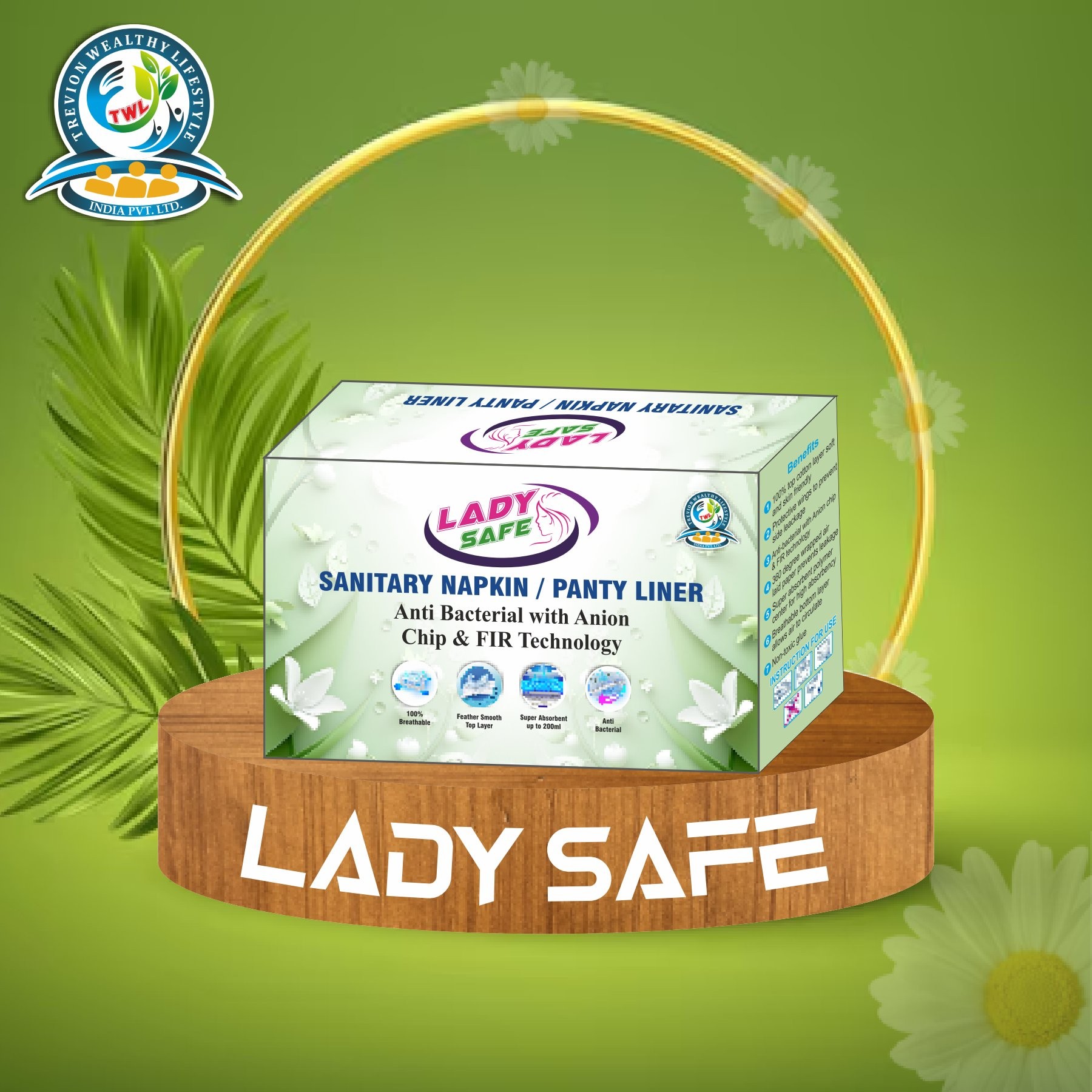 Panty liner 180 mm (Small Box)